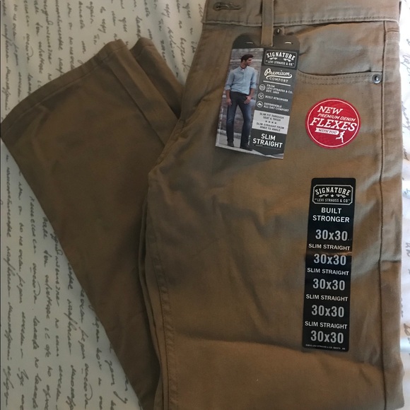 Levi's Other - Levi signature slim straight khaki pants